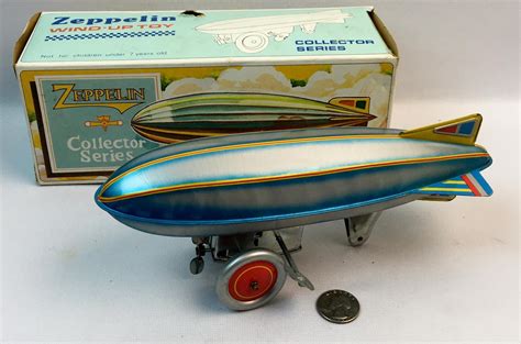 Lot Vintage 1970s Schylling Tin Wind Up Zeppelin Collector Series