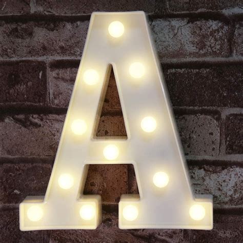 Led Marquee Letter Lights Sign Light Up Alphabet Letter For Home Party