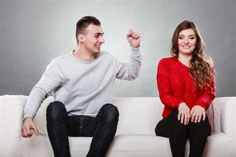 happy couple having fun and fooling around stock image image of wife fist 85436971
