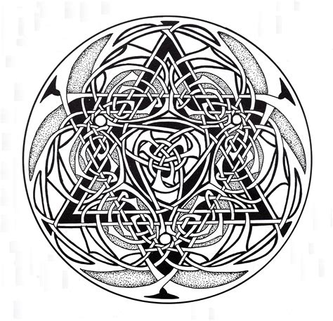 Celtic Mandala 9 Simple Mandalas 100 Mandalas Zen