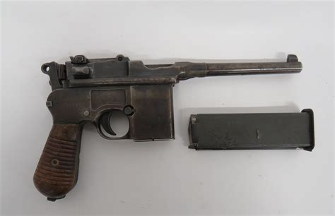 Deactivated Mauser C96 Schnellfeuer Auto Pistol7 63 Mm 5 Inch Barrel
