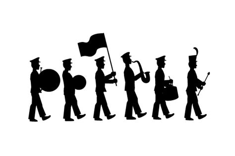 Marching Band Silhouete Svg Cut File By Creative Fabrica Crafts