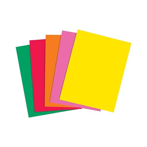Staples Brights 24 Lb Colored Paper Assorted Colors 733088