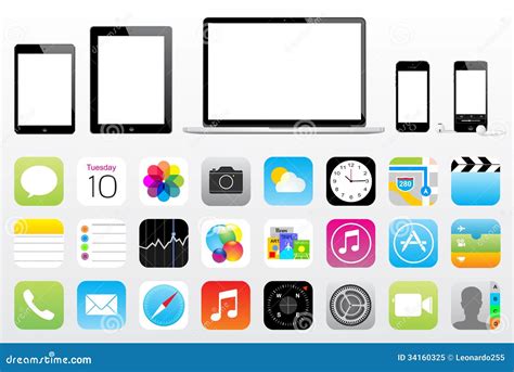 Pictogram Van Iphone Ipod Mac Van Apple Ipad Het Mini Redactionele