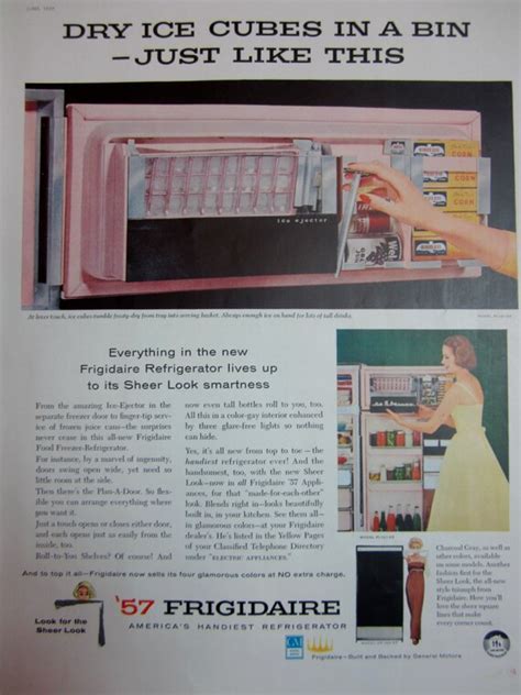 Items Similar To 1957 Frigidaire Refrigerator Vintage Advertisement