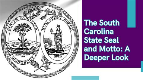 The Meaning Behind The South Carolina State Seal And Motto S H June