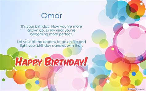 Happy Birthday Omar Pictures Congratulations