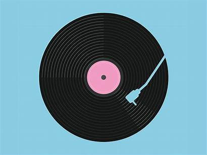 Record Spin Vinyl Animation Dribbble Icon Desrosiers