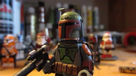 Custom Lego Star Wars Boba Fett Mini Figure Youtube