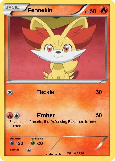 Pokémon Fennekin 392 392 Tackle My Pokemon Card