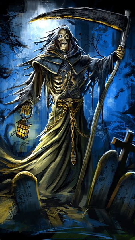 Iphone Wallpapers Background Grim Reaper Fantasy Art