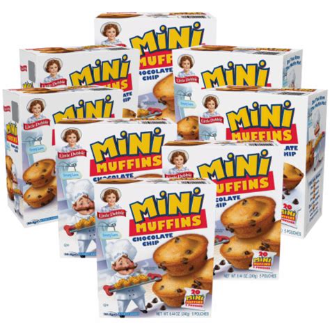 Little Debbie Chocolate Chip Mini Muffins 8 Boxes 40 Travel Pouches