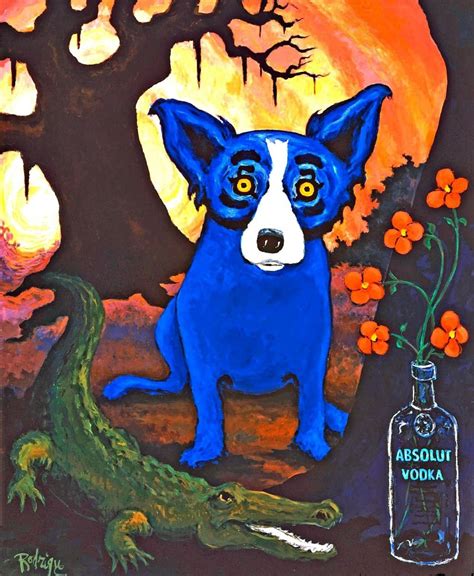 Pictures Of George Rodrigue Paintings With Trees George Rodrigue Font