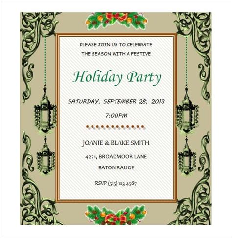 17 Free Party Invitation Templates Excel Word And Pdf Formats