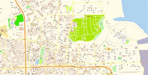 Jacksonville Pdf Map Vector Florida Exact City Plan Detailed Street Map