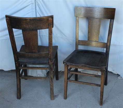 Good english arts and crafts period armchair, the shaped crest over slatted back, the arms similarly slatted, standing on square legs on original brass and ceramic castors, the upholstered cushion with shallow button tufting, the whole. Bargain John's Antiques | Set of 10 Matching Antique Arts ...