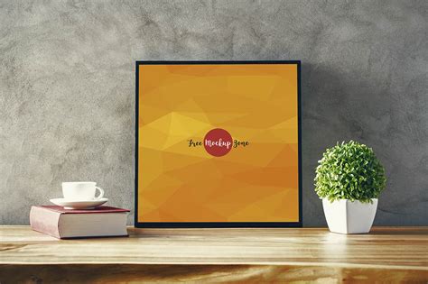 Download Free Mockup | Square Photo frame | Free Commercial Use ...