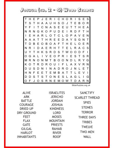 Top Printable Childrens Bible Word Search Puzzles Hunter Blog