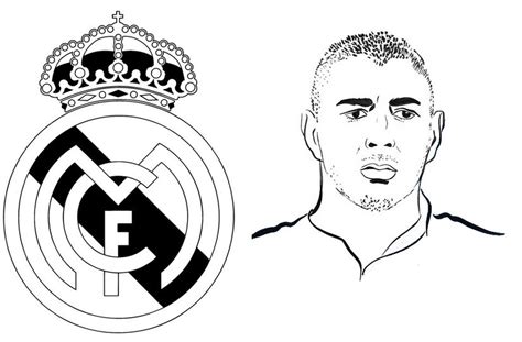 Dibujo Para Colorear Liga De Campeones 2020 Karim Benzema Real