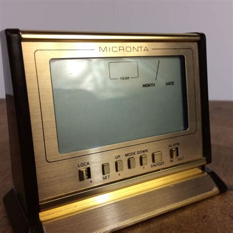 Vintage Micronta Travel Mini Small Desk Alarm Clock 70s 80s Digital Mid