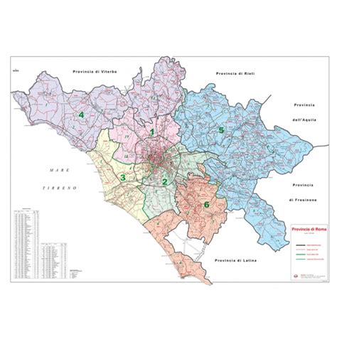 Cartina Geografica Provincia Roma Tomveelers