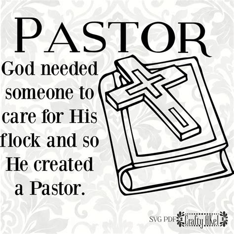 Pastor Svg God Needed Someone To Care For His Flock And So Etsy