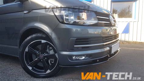 Vw Transporter T Van Fitted With Front Black Lower Splitter Mm