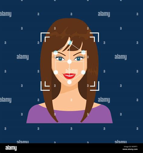 biometrical identification facial recognition system concept stock vector image and art alamy