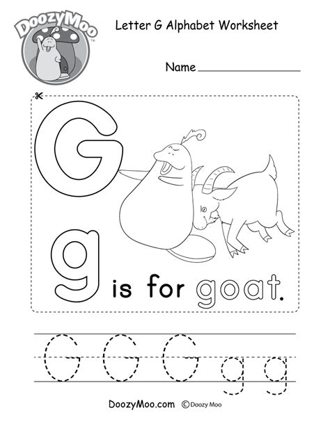 This is a collection of free, printable worksheets for teaching eal students the alphabet. Letter G Alphabet Activity Worksheet - Doozy Moo