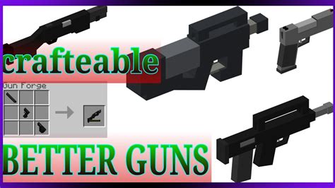 Better Guns Addon Bedrock 117 Armas Para Minecraft Crafteable