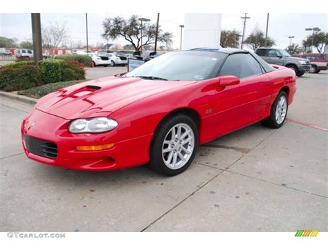 Bright Rally Red 2002 Chevrolet Camaro Z28 Ss Coupe Exterior Photo