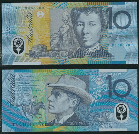 Banknote World Educational Reserve Bank P33 Pnew Australia 10