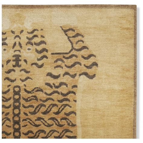 Gold Tibetan Tiger Hand Knotted Rug Williams Sonoma
