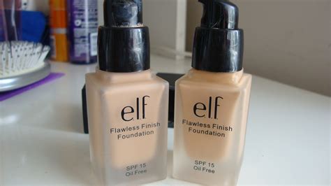 Review Swatches Elf Flawless Finish Foundations