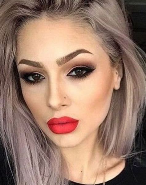 Eyeshadow Lipstick Hair Beautiful Makeup Hair Styles Hair