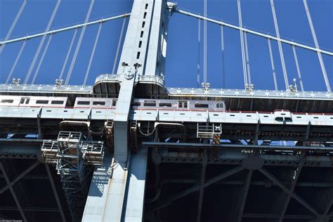 Patco Speedline Train Heading Into Camden On The Ben Franklin Bridge