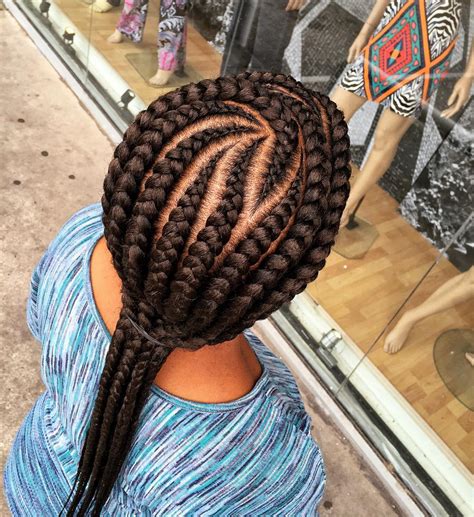 To create this style, make a side parting and do two french braids on the front. Stunning African Hair Braiding Styles and Ideas | Short Hair Models