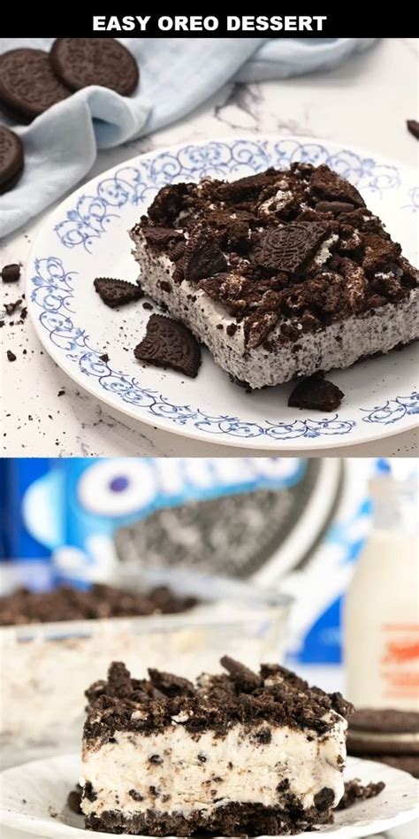 It's easy to make with a few simple ingredients. This no-bake easy Oreo dessert is quick to make and tastes amazing. It has a crust and topping ...