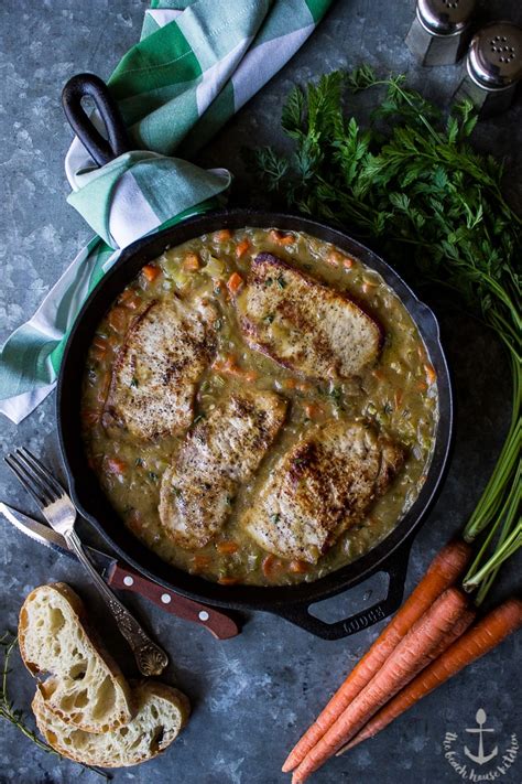 The perfect pork chop is thick, juicy & flavorful. Southern Smothered Pork Chops | The Beach House Kitchen