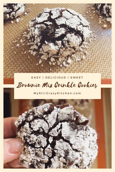 Brownie Mix Crinkle Cookies Recipe Cake Mix Cookie Recipes