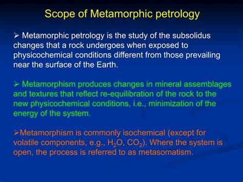 1 Introduction To Metamorphic Petrologyppt
