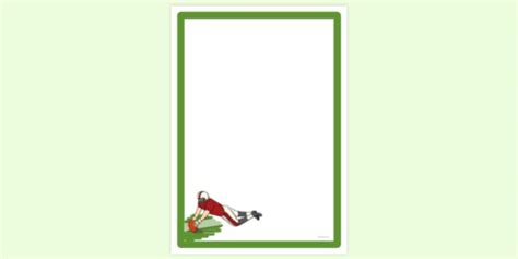 Simple Blank Nfl Touchdown Page Border Page Borders