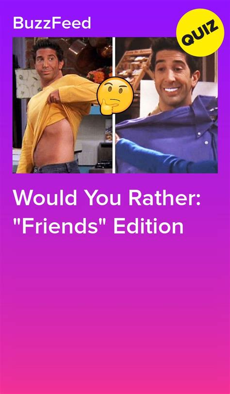 We did not find results for: The Hardest "Friends" Would You Rather Questions You'll ...