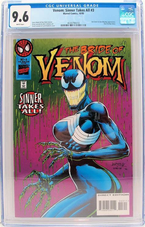 Venom Sinner Takes All 3 CGC 9 6 Marvel 1st Full App Of She Venom EBay