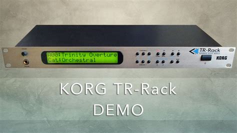 Korg Tr Rack Demo Youtube