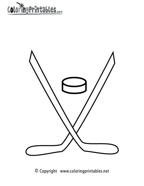 Hockey Coloring Page A Free Sports Coloring Printable