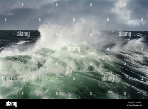 Sea Wave In Pacific Ocean During Storm Stock Photo Alamy