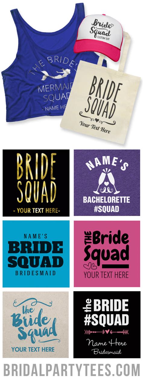 bride squad shirts for your bachelorette party bridal party tees