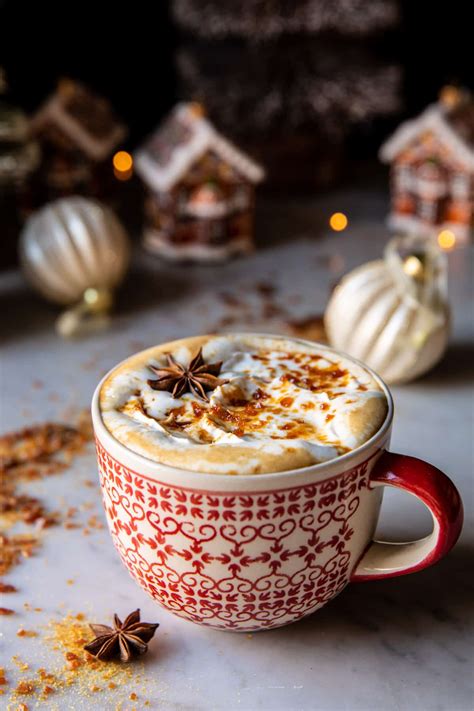Gingerbread Cream Latte Recipe Beans To Brewers