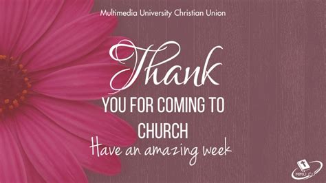 Copy Of Thank You For Coming To Church Postermywall